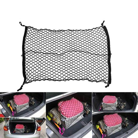 70x70 Cm Nylon Rope Bag Elastic Rear Cargo Trunk Boot Tidy Car Storage