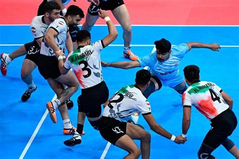 Games-Chaos in men's kabaddi final as India take gold | The Straits Times