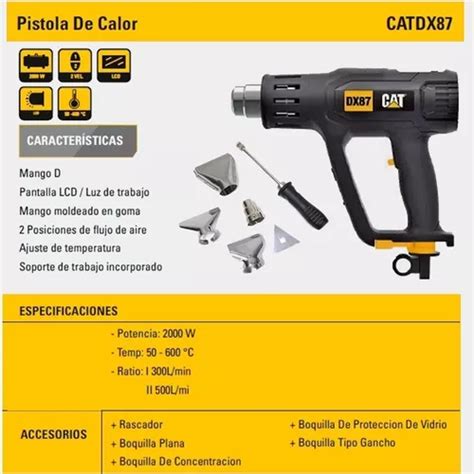 Pistola De Calor W Caterpillar Cat Dx Vel Boquillas En Venta En