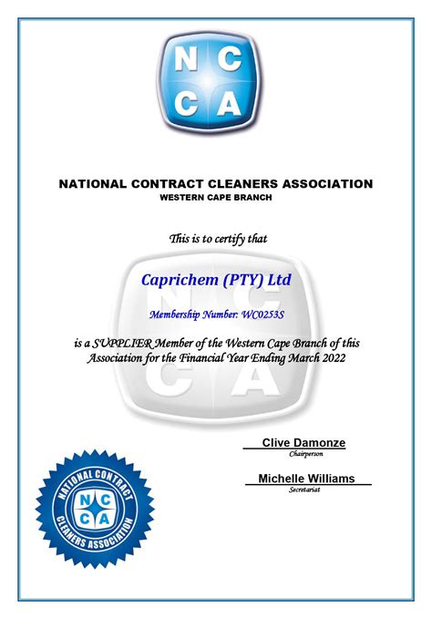NCCA (National Contract Cleaners Association)