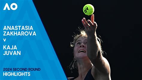 Anastasia Zakharova V Kaja Juvan Highlights Australian Open