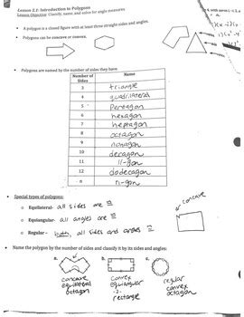 Polygons Unit Answer Key By Sweeter Than Pi TPT