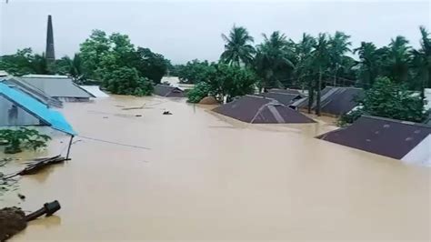 Flood Victims In Tripura Praise Cm Saha S Relief Efforts