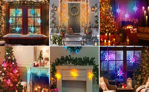 Amazon Lphianx Christmas Window Decoration Lights Lighted