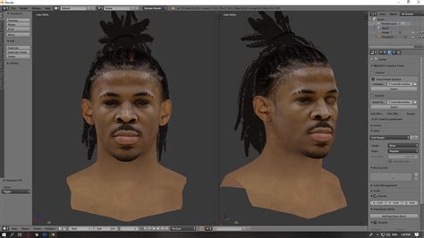 NBA 2K21 Ja Morant Cyberface Hair And Body Model By Emmanuel Yap