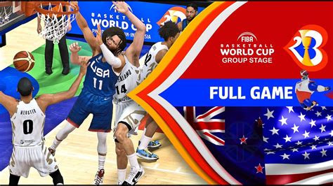 Fiba World Cup 2023 L Redemption L New Zealand Vs Usa L Group Phase L Nba 2k23 Pc Gameplay