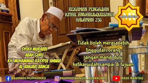 Kitab Anwarulqudsiyah Abah Guru Kh Muhammad Kasyful Anwar Bangil