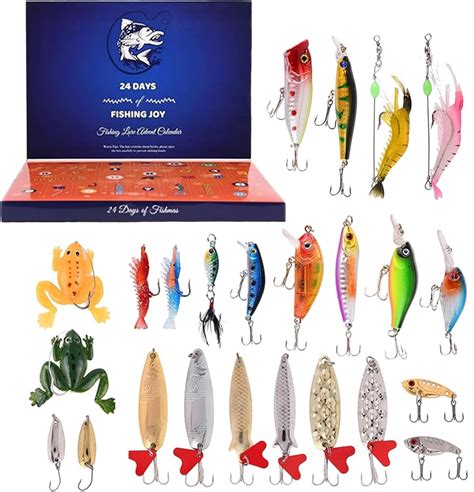 Amazon.com: 2023 Advent Calendar Fishing Tackle Set - Sea Fishing Gear ...