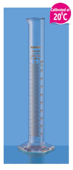 Cylinder Graduated Single Metric Scale With Pour Out With Hexagonal