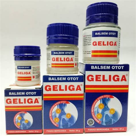 Jual Balsem Otot Geliga 10 20 40 G Shopee Indonesia