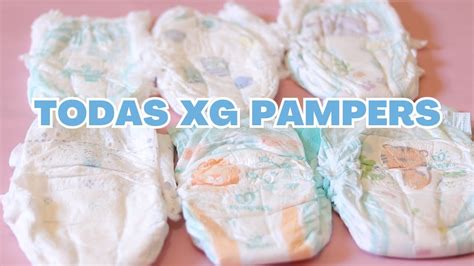 Compara O De Todas As Fraldas Xg Da Pampers Pants E Fita Youtube