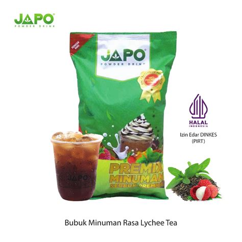 Jual Kg Premium Powder Drink Rasa Lychee Tea Merk Japo Kg Leci