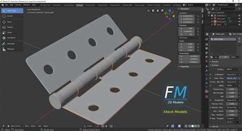 Door Hinge 3d Model Cgtrader