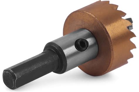 Коронка HSS-TiN 27 мм, с центровочным сверлом и толкающей пружиной для ...