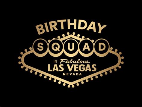 Las Vegas Birthday Squad Clipart Cutting Files Svg Png Etsy