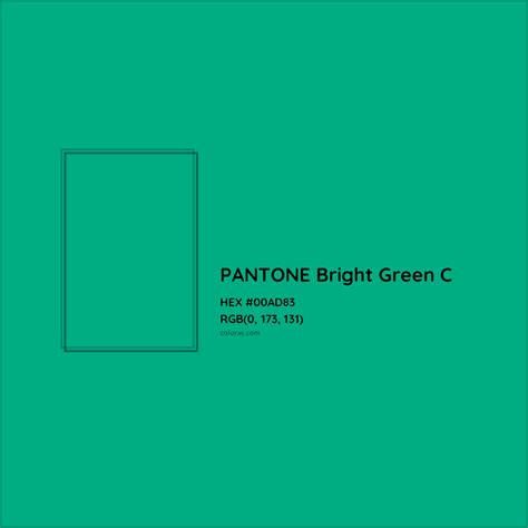 About Pantone Bright Green C Color Color Codes Similar Colors And