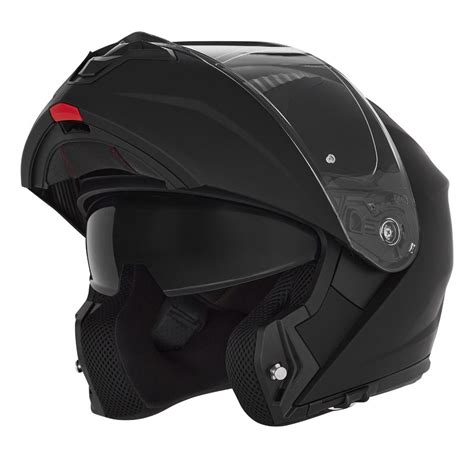 Nox Casque Modulable Moto Scooter N Noir Brillant