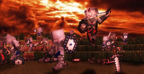 Minecraft Fight Scene