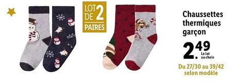 Promo Chaussettes Thermiques Gar On Chez Lidl Icatalogue Fr