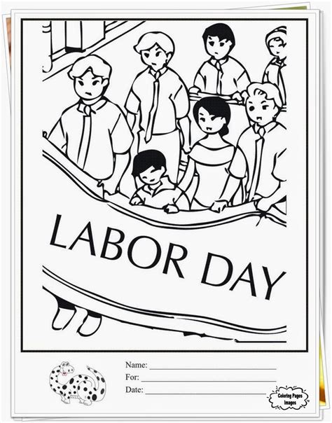 Downloads Happy Labor Day Coloring Pages