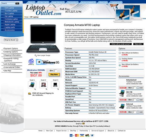 Laptop Outlet - Portfolio of Alpha Store Design Studio.