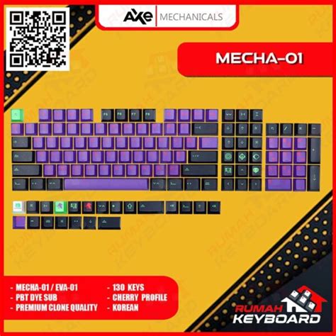 Keycap Keycaps Cherry Gmk Mecha Eva Pbt Dye Sub