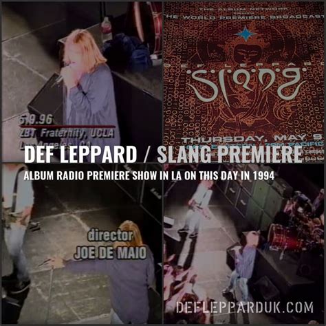 25 Years Ago DEF LEPPARD Play SLANG Radio Concert In LOS ANGELES Def