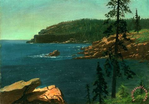 Albert Bierstadt California Coast painting - California Coast print for ...