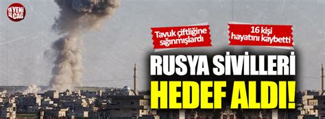 Rus savaş uçakları İdlib de sivilleri hedef aldı