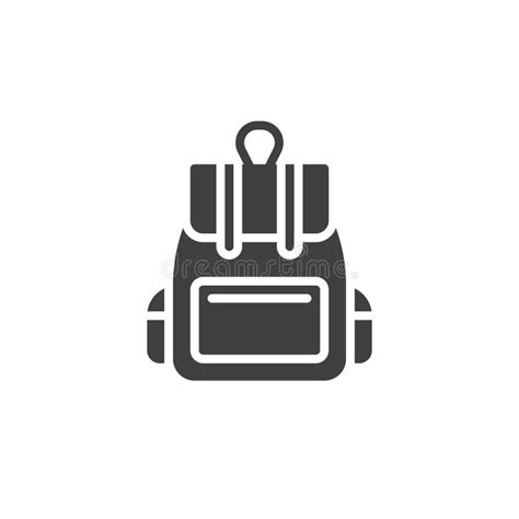 Rucksack Vector Icon Stock Vector Illustration Of Perfect