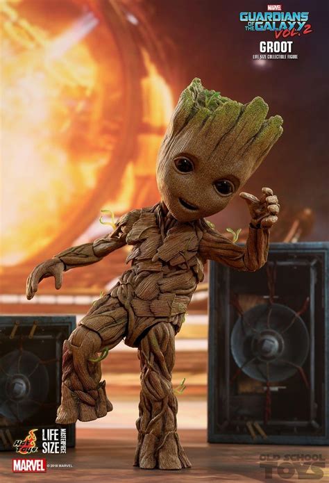 Hot Toys Groot Guardians Of The Galaxy Volume 2 LMS005 In Doos Life Size Sideshow Exclusive
