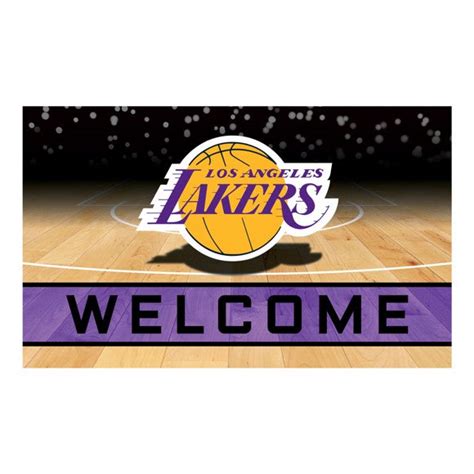 Los Angeles Lakers Crumb Rubber Door Mat By Fanmats Eicholtz Sports