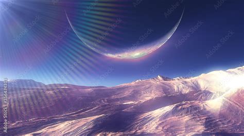 surface planet in space Stock Illustration | Adobe Stock