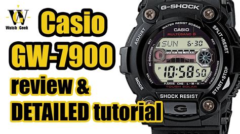 Casio GW 7900 Module 3193 3200 Review Tutorial On How To Set Up