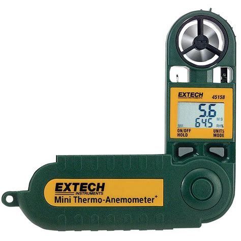 Extech Instruments Mini Thermo Anemometer With Humidity 45158 The