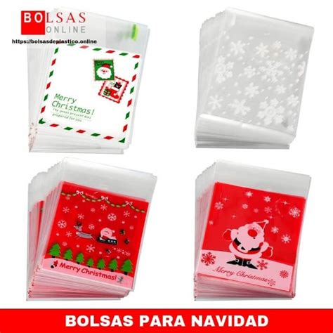 Piezas De Bolsa De Dulce De Navidad Bolsa De Celof N Bolsa