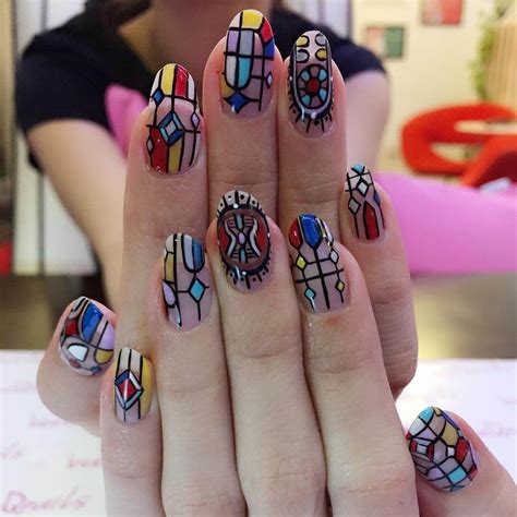 Stained Glass Nail Art Designs 11 K4 Fashion