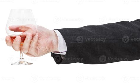 side view of brandy glass in businessman hand 11869024 Stock Photo at ...