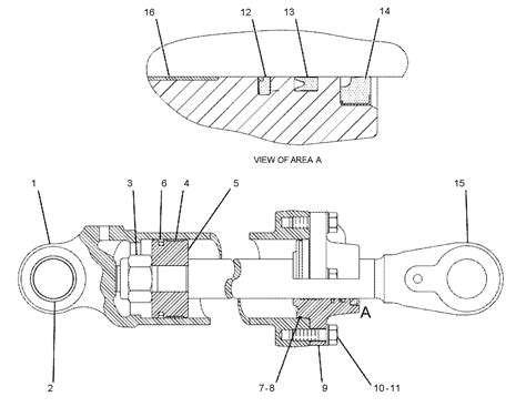 7V-5516 CYLINDER & SEAL GP-LIFT -LH S/N 8TK1-99999 PART OF 9U-1821