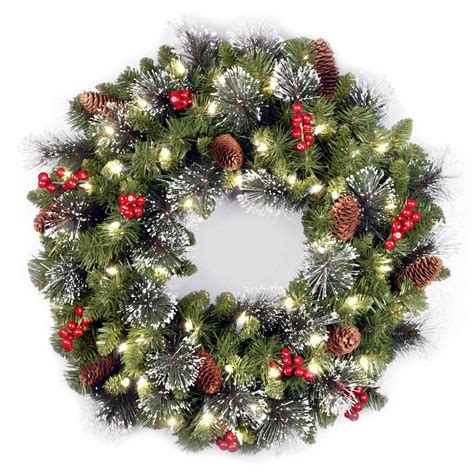 10 Best Christmas Wreaths For The Front Door In 2019 Artificial Pre Lit Winter Wreaths