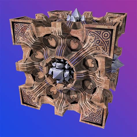 3D Model Cube Artifact Design TurboSquid 1178862