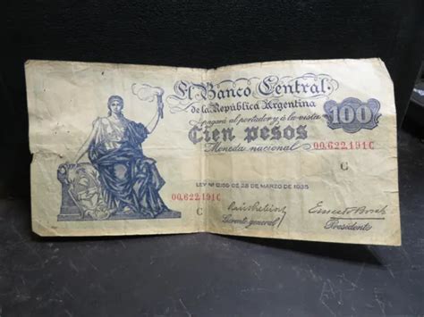 ANCIEN BILLET DE Banque Argentine Argentina 50 Pesos Marzo 1935 C