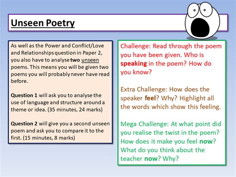 Unseen Poetry Teaching Resources