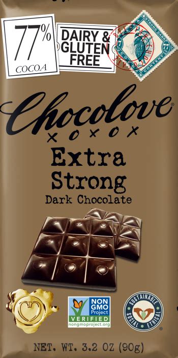 Extra Strong Dark Chocolate Chocolove Premium Chocolate