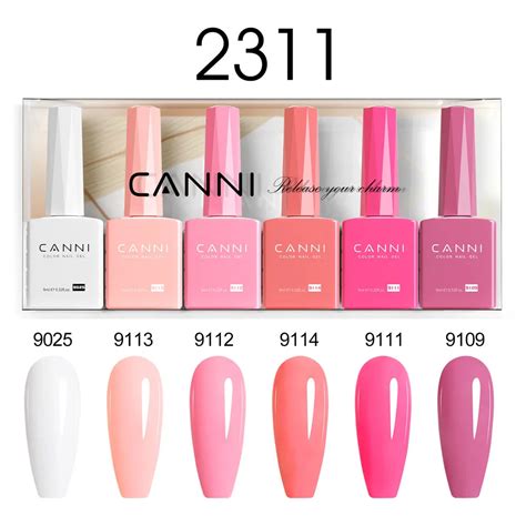 Pcs Ml Hema Free Canni Gorgeous Color Nail Gel Polish Kit Full