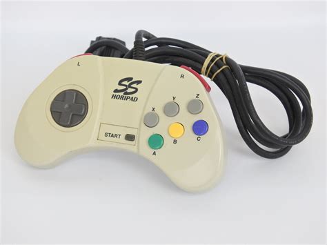 Sega Saturn Controller Hori Pad Ss White Hss 11 Working Tested C Game