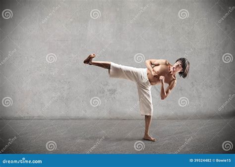 Aggressive Asian Man Stock Photo Image Of Naked Judo
