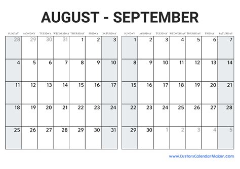 Calendar For August And September 2024 Good Calendar Idea