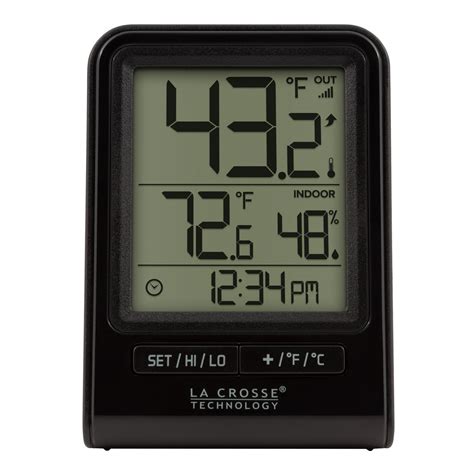 La Crosse Technology Digital Thermometer, Indoor/Outdoor Weather ...