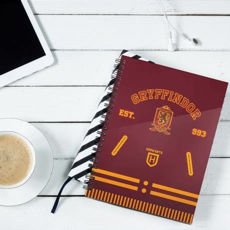 Carnet Spirales A Harry Potter Lion Gryffondor Sur Kas Design